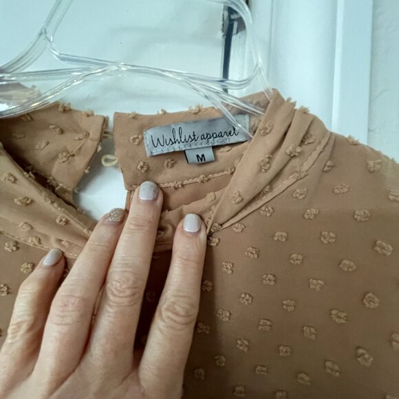 Wishlist Apparel Dusty Mauve Blouse Medium - Picture 4 of 4